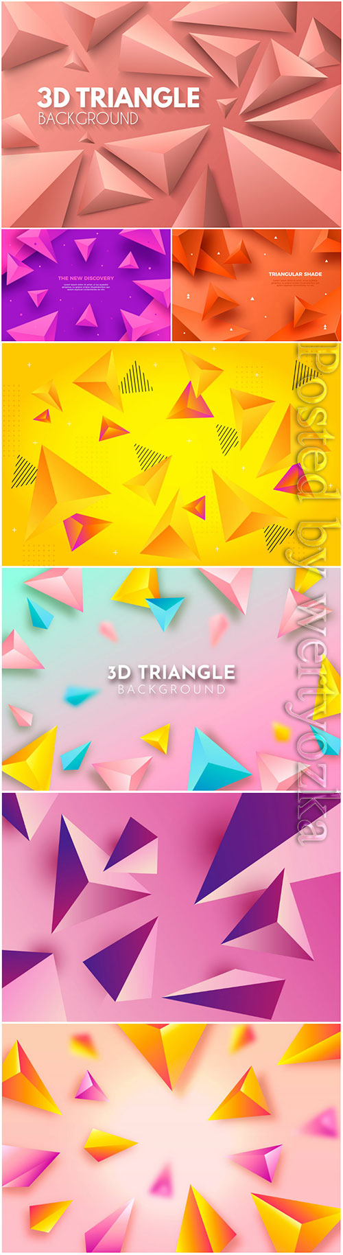 3d background with colorful abstract vector elements