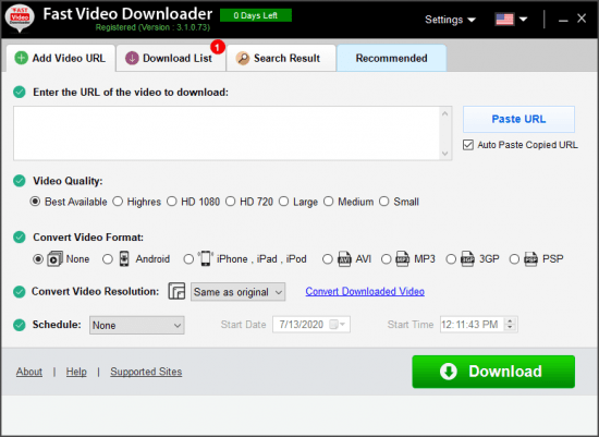Fast Video Downloader 3.1.0.73