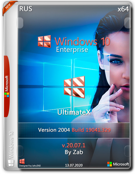 Windows 10 Enterprise x64 UltimateX v.20.07.1 by Zab (RUS/2020)