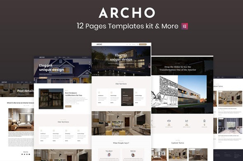 ThemeForest - Archo v1.0 - Architecture & Interior kit - 27508763