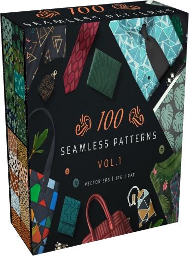 Creative Market - 100 Seamless Patterns Vol.1