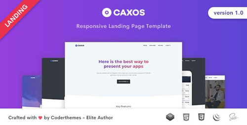 ThemeForest - Caxos v1.0 - Landing Page Template - 27606448