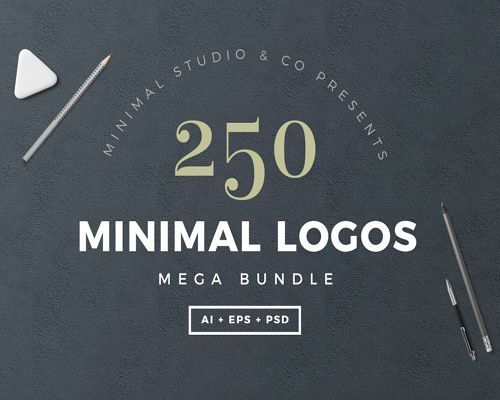 Картинка 250 Minimal Logo Bundle
