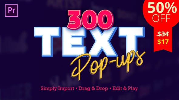 VideoHive - Text Popups V3.1 24372597