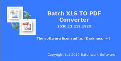 Batch XLS to PDF Converter 2020.12.715.1851