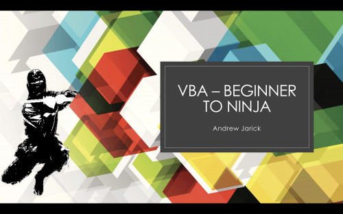 Skillshare - VBA Beginner To Ninja Beginner Series