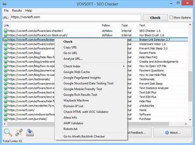 VovSoft SEO Checker 3.2